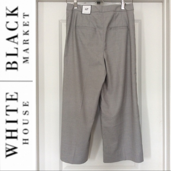 ⭐️HP⭐️NWT WHBM Petite Wide Leg Crop Pants - Picture 8 of 9